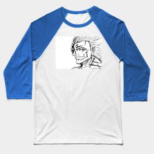 ryomen the immortal shaman curse in full power art ecopop Baseball T-Shirt